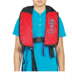 Inflatable life jacket