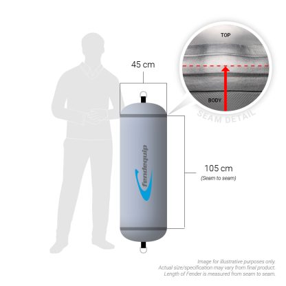 maxiStow Inflatable Fender GREY