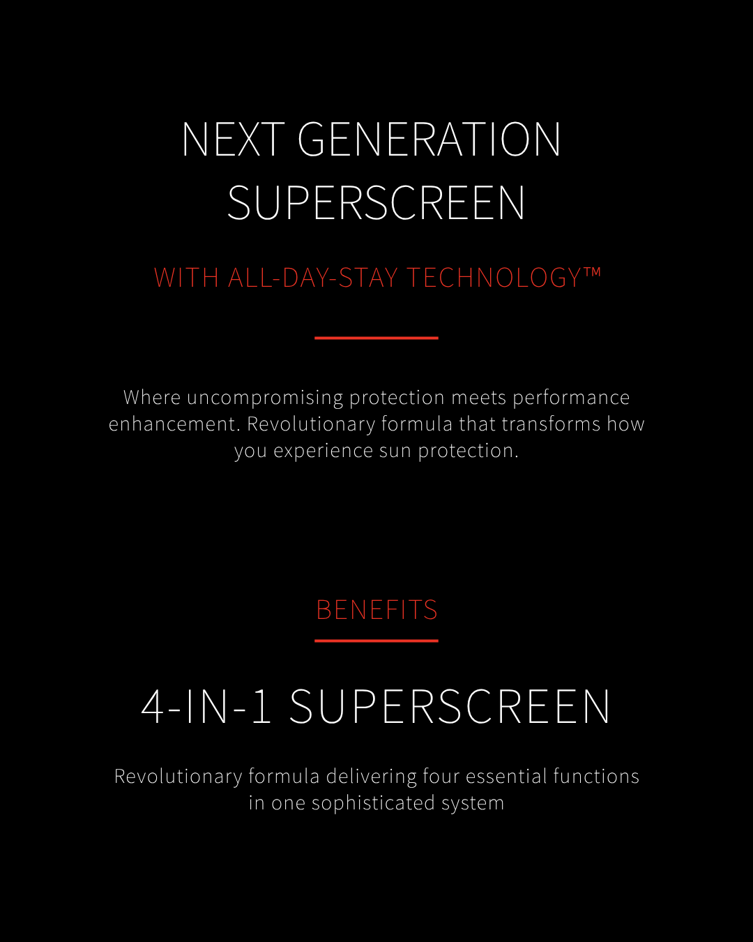 Sunscreen: Superscreen SPF 50